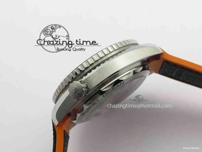 0417 Resilient Planet Ocean 2016 43.5mm SS OM 1:1 Best Edition Black Dial On Black Nylon Strap A 8167